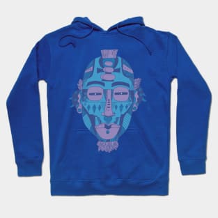 Mountain Blue African Mask 5 Hoodie